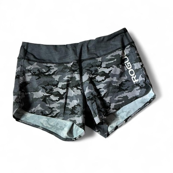 Rogue Women's Training Shorts Gray Camouflage Athletic Gym Running - Picture 1 of 4